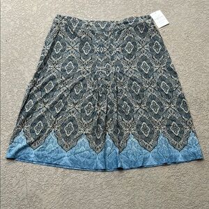 NWT Emma James by Liz Claiborne Skirt Size 18W Earthen Treasures Tencel